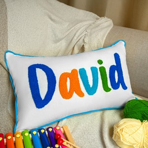 Almohada con nombre personalizado para bebé, regalo personalizado para bebé, baby shower, regalo para recién nacido, regalo para nueva mamá, guardería, decoración de dormitorio para niños pequeños, regalo