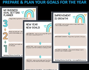 Your Business Goal Setting Planner - organise your goals for 2024!