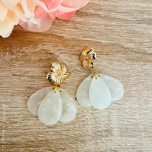 GLORIA fancy and refined earrings – handmade, Sézane inspiration