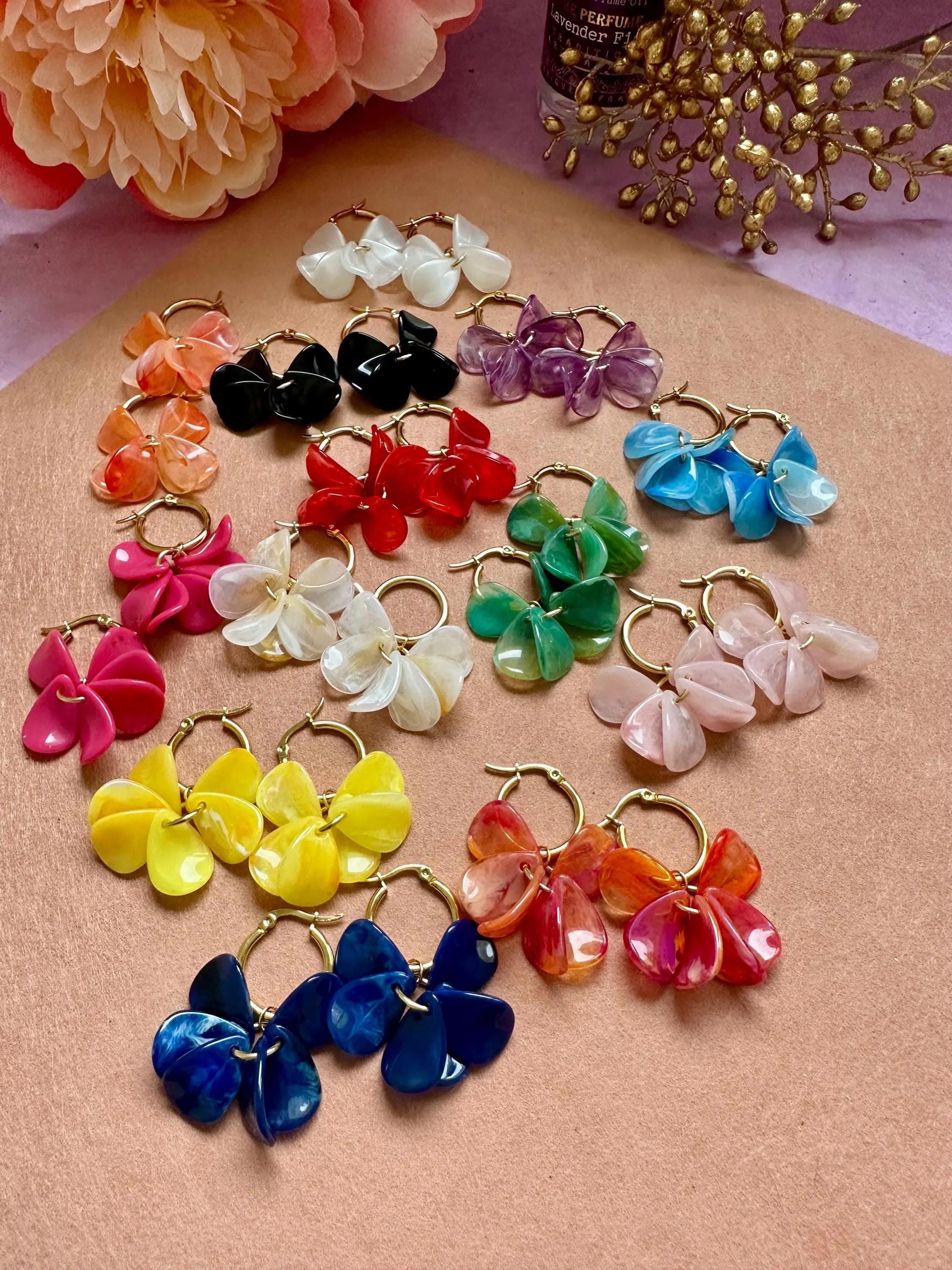 Ancora flourish orecchini floreali in polymer clay - Made of dreams by Ancora flourish orecchini floreali in polymer clay - Made of dreams by