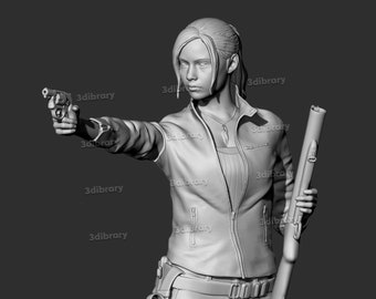 Claire Redfield RE2 STL File 3D Prints