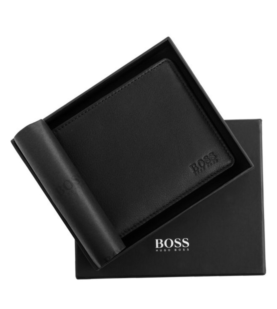 Hugo Boss Wallet , Cow Leather Bill-fold Card & Coin Pocket Men's ...