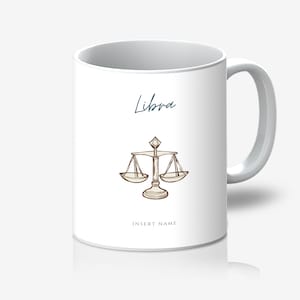 Libra Mug for Matcha / Tea / Coffee (fully customisable - add personalised name for FREE!)