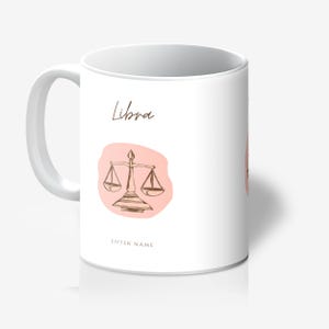 Libra Mug for Matcha / Tea / Coffee (fully customisable - add personalised name for FREE!)