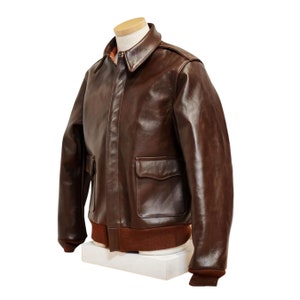 Men's Italian Leather Jacket Brown Bomber Genuine Leather  D'Arienzo Handmade in Italy : Handmade Products