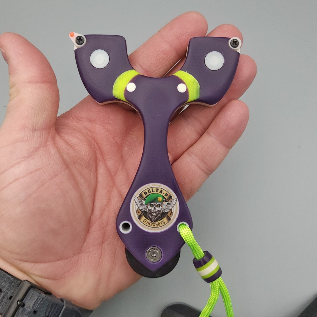 M50 Nomad Slingshot Catapult G10 Fiber Optic Sight Ammo Etsy