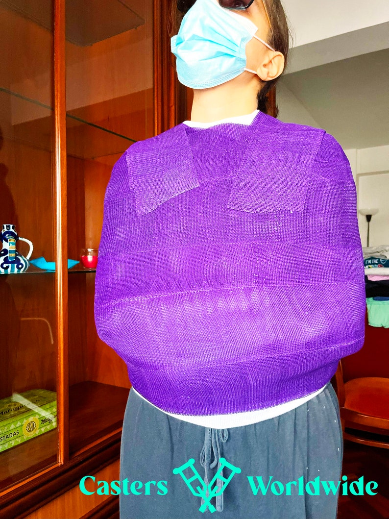 Purple Fiberglass Straitjacket Cast Worn Etsy