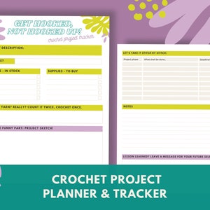 Printable Crochet Project Tracker/Planner