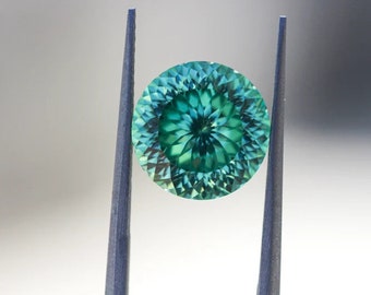 Vivid Green Portuguese Cut Moissanite: VVS Loose Gemstone (1.00-20.00 CT)