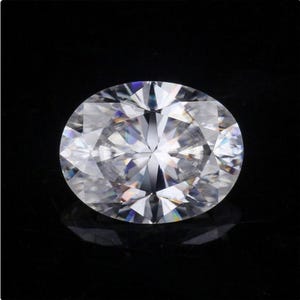 F Super White Oval Cut Loose Moissanite Brilliant Cut Diamond VVS For Engagement Ring Jewelry 0.84 To 6.93 CT, 100% Passed by Diamond Tester