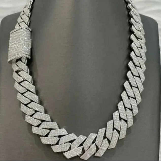 Iced Out Prong Link - Etsy Iced Out Prong Link - Etsy