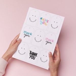 Cadeau Tags Afdrukbare Tags Bedankt Tags DIY Tags Instant Download Dankbaarheid Labels Cadeau Decor Afdrukbare Labels Feestartikelen Cadeauverpakking