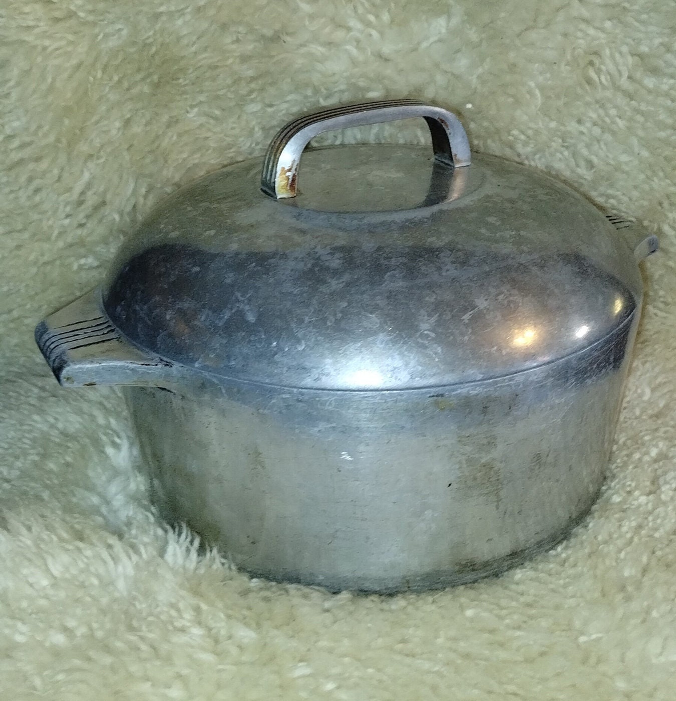 ナチュラルネイビー Wagner Ware Cast Aluminum Dutch Oven ♯7