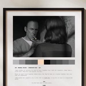 Better Call Saul Script Print Poster  Custom Kim  Saul Quote Art for Film Buffs