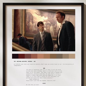 Cita de la película National Treasure / Póster de Nicholas Cage / Guión de película original / Ideas de regalos de películas / Amante del cine / Regalos para cineastas