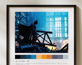 Dark Knight Movie Poster with Master Wayne Quote - Customizable Film Art for Movie Lovers
