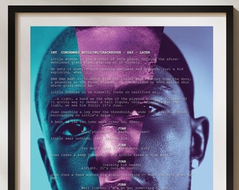 Custom Moonlight Movie Poster by Barry Jenkins  Unique Film Art for Movie Lovers