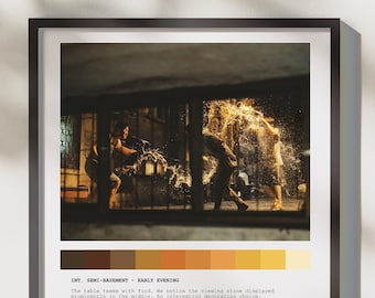 Custom 'Parasite' Movie Scene Poster, Personalized Film Art