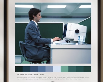 Severance TV Script  Adam Scott  Minimalist Wall Decor from Lumon Industries
