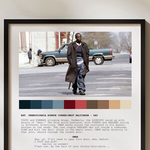 The Wire TV Show / Omar Little / Michael K. Williams / Sceneggiatura TV / Regalo per gli amanti del cinema / Regalo di inaugurazione della casa / Ordine personalizzato per CB