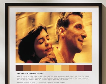 Amélie Film Quote Poster French Movie Art Print for Home Décor