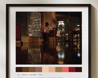 Custom Film Script Art HER MOVIE POSTER for Unique Home Decor