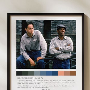 Shawshank Redemption Quote | Morgan Freeman | Movie Script | Movie  | Gift for Film Lover | Stephen King | Classic Movie
