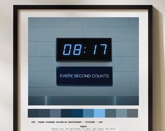 The Bear TV Show Poster | Every Second Counts | Richie | Ebon Moss-Bachrach | Chef Terry | Olivia Colman | The Bear Script | The Bear Gift