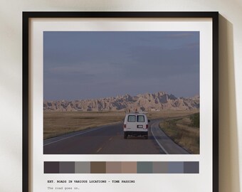 Custom Nomadland Movie Poster Artwork  Frances McDormand Color Palette  Film Buff Gift
