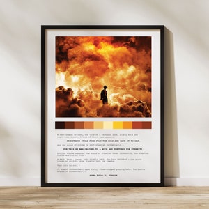 Oppenheimer Film Poster: Christopher Nolan Movie Art