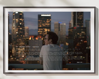 Her Movie Script Print Spike Jonze Film Joaquin Phoenix  Rooney Mara Art