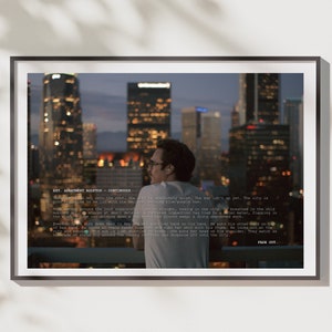 Her Movie Quote | Her Movie Script | Spike Jonze | Custom Movie  | Movie Colour Print | Joaquin Phoenix | Rooney Mara | Filmmaker Birthday