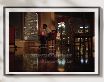 Her Movie Scene | Her Movie Script | Spike Jonze | Custom Movie  | Movie Colour Print | Joaquin Phoenix | Rooney Mara | Film Colours