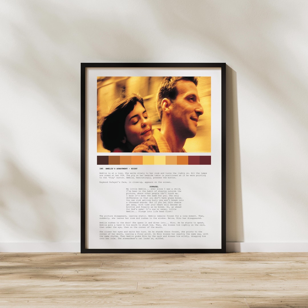 Amélie Quote Scene | Amélie Script Present | Amélie Alternative Design ...