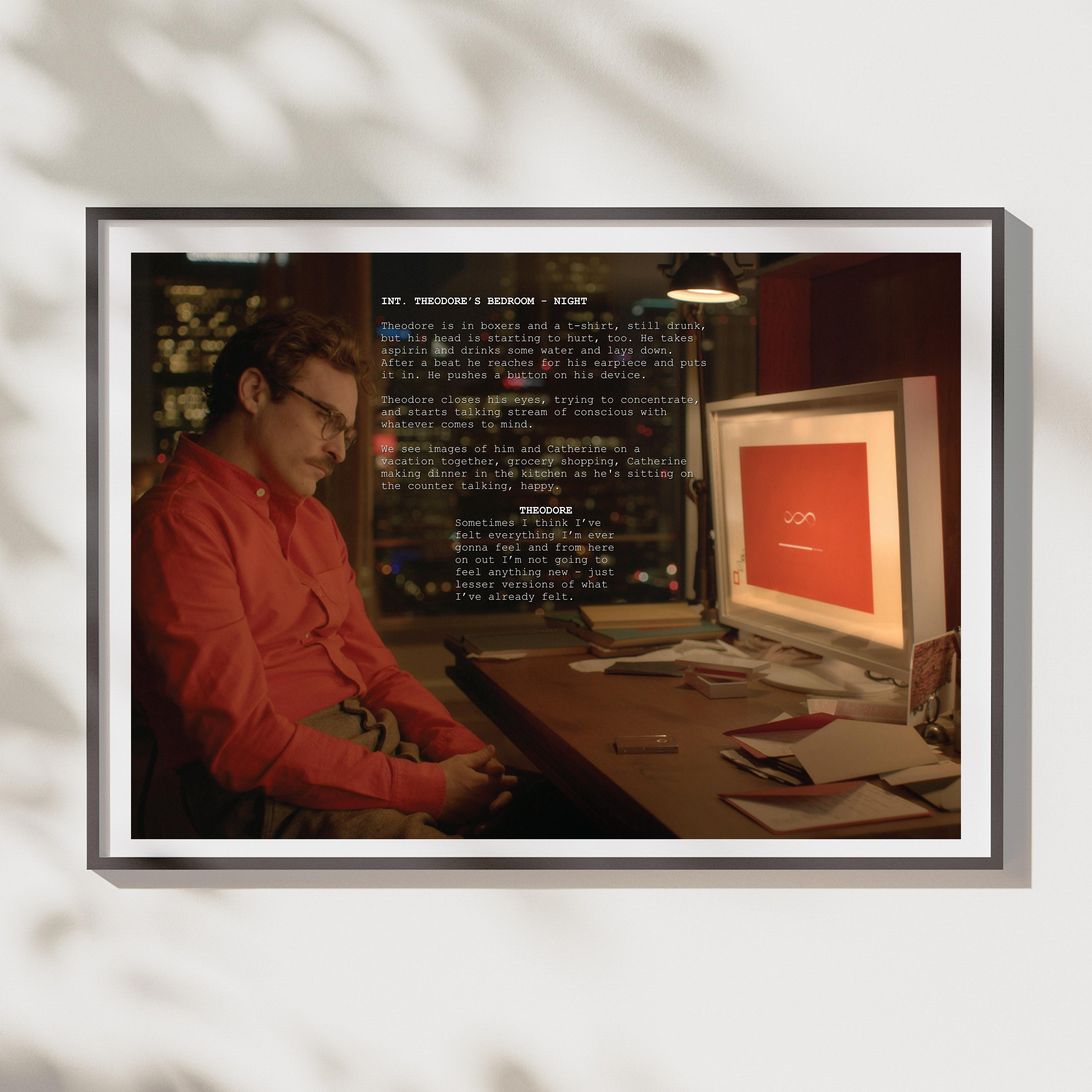 Her Movie Poster Her Movie Script Spike Jonze Custom Movie