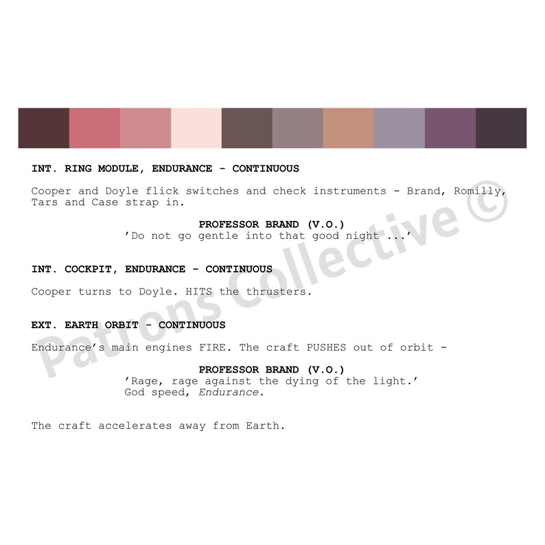 Interstellar Movie Script Poster Christopher Nolan Film Art Unique Home ...