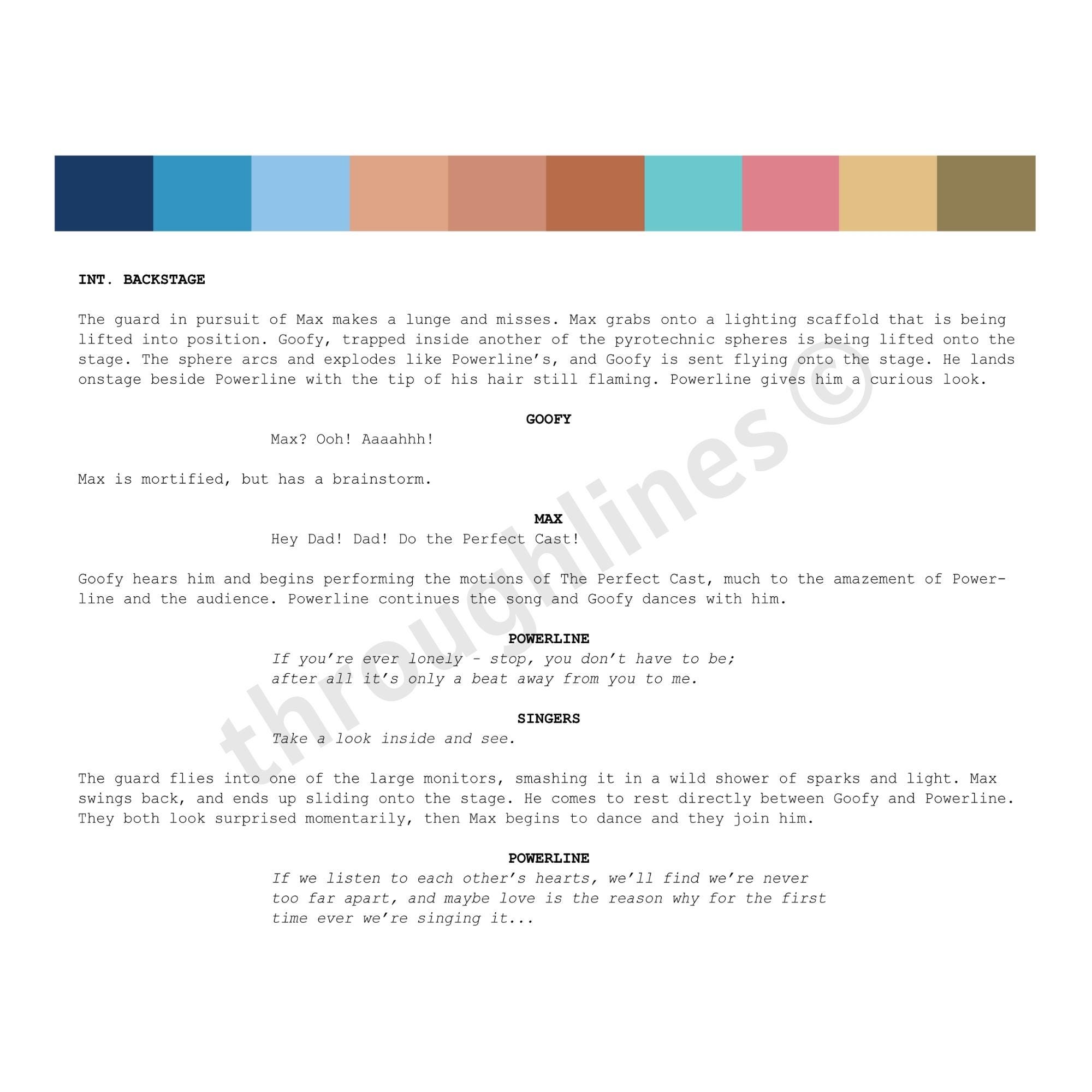 A Goofy Movie Script Poster 1995 Animation Quote Art - Etsy