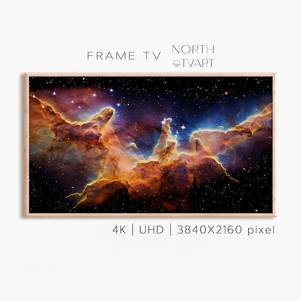 4K, Samsung Frame TV Art, Digital Artwork for The Frame TV, Nebula from the James Webb Space Telescope