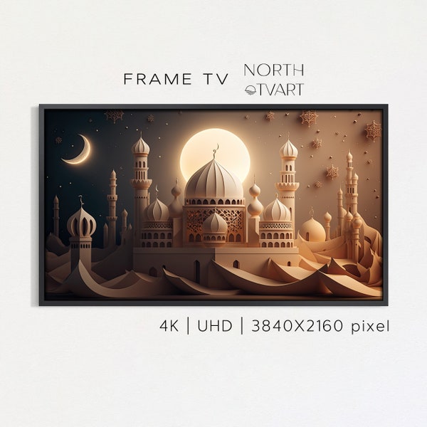 Samsung Frame TV Art Ramadan Kareem | Ramadan Mubarak Frame TV | Islamic home decor | Islamic TV Art | Islamic wall decor