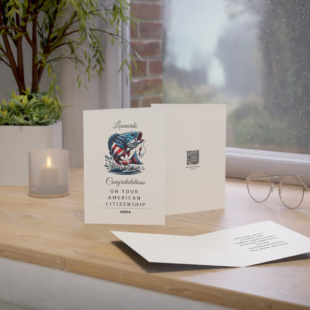 Custom Greeting Card New Citizen 2024 Personalized Name Naturalization ...