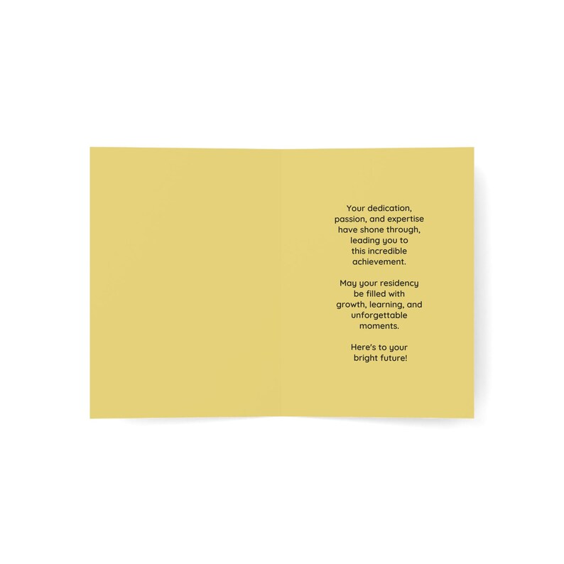 NRMP Match Day 2026 Congratulations Card Med Medical Student Future Doctor Gift, 5"x7"in with Envelope and Inside Message