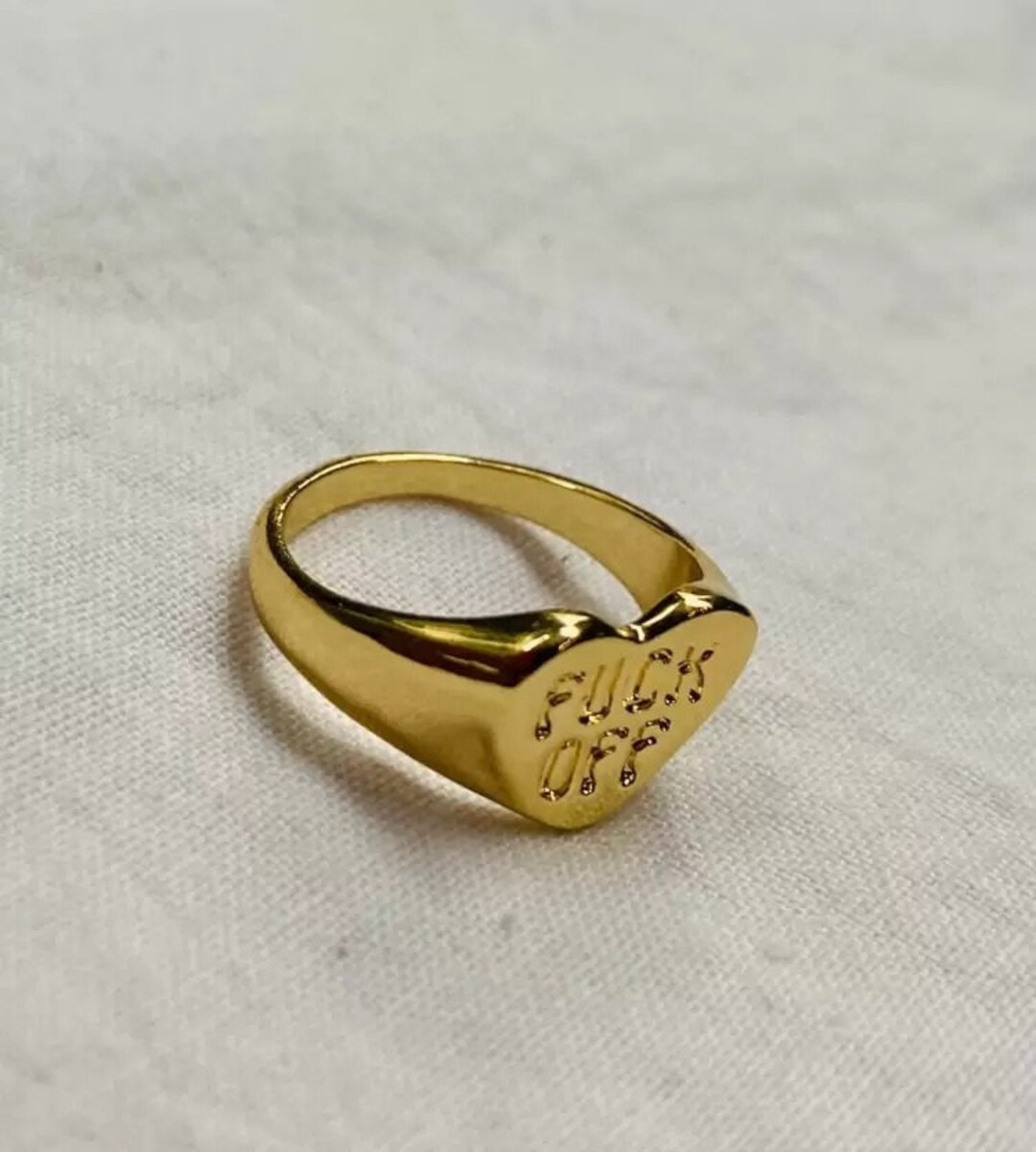 thumbnail image 2 of Fuck It And Begin Again Lotus Ring For Women, Lotus Flower 2 of 11