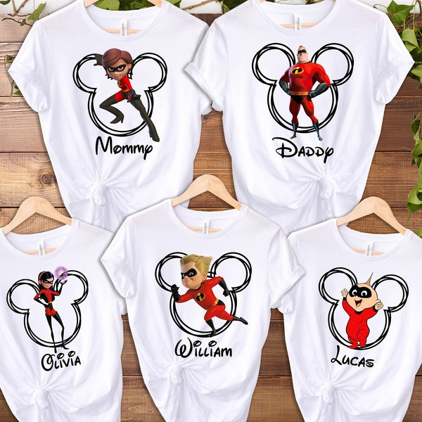 The Incredible Family Disney shirts, The Incredible Shirt, Disney Family Vacation shirt, Family Disneyworld Shirt, Family Trip Shirt