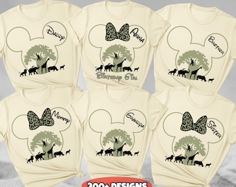 Personalized Disney Safari 2025 Shirts, Disney Animal Kingdom Family Matching Shirts, Disneyworld Safari Shirt, Disney Safari Birthday Shirt