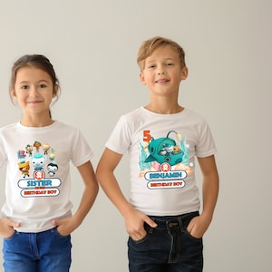 Octonauts Birthday Shirt, Octonauts Theme Birthday Party Shirt, Family ...