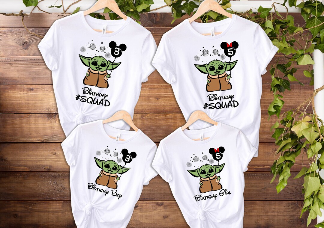 Baby Yoda Birthday Shirt, Disney Birthday Shirt, Star Wars Birthday