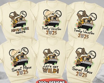 Personalized Disney Animal Kingdom Shirts, Disney Safari Mode Shirt, Animal Kingdom Family Shirt, Disneyworld Safari 2025 Shirt, Safari Tee