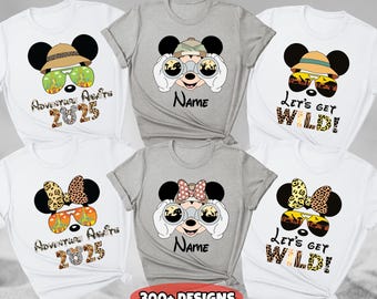 Custom Disney Animal Kingdom Shirt, Mickey and Friends Safari Shirt, Disney Wild Shirt, Adventure Awaits Shirt, Disney Family Trip Shirt