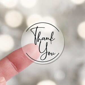 Thank You Foil Stickers, Thank you Sticker, Custom Foil Stickers, Clear Foil Stickers