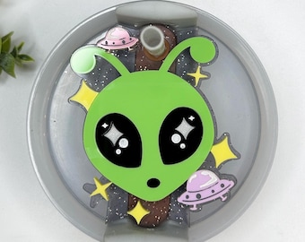 Alien Stanley Topper, 40oz Alien Name Plate, Stanley Cup Topper, Stanley Name Plate